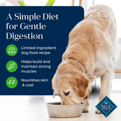 Blue Buffalo Basics Grain-Free Dry Dog Food for Adult Dogs, Limited Ingredient Diet, Lamb Recipe