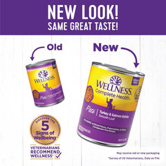 Wellness Complete Health Pate Adult Wet Cat Food, Natural, Protein-Rich, Grain Free(Turkey & Salmon)