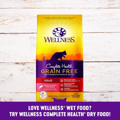 Wellness Complete Health Pate Adult Wet Cat Food, Natural, Protein-Rich, Grain Free(Turkey & Salmon)