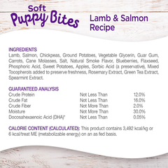 Wellness Puppy Treats, Natural, Training Treat, Grain Free, Soft Lamb & Salmon