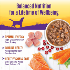 Wellness Complete Health Thick & Chunky Natural Canned Wet Dog Food, Turkey Stew