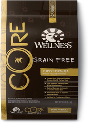 Wellness CORE Natural Dry Grain Free Puppy Food, Chicken & Turkey