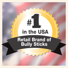 Cadet Bully Sticks for Extra-Small Dogs, All-Natural Beef Pizzle, Rawhide-Free Long-Lasting Dog Chews for Aggressive Chewers