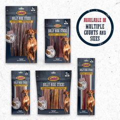 Cadet Bully Hide Sticks for Small Dogs, All-Natural Beef Pizzle, Limited-Ingredient Long-Lasting Dog Chews for Aggressive Chewers
