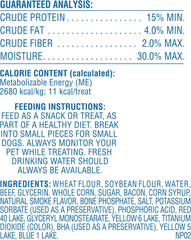 Canine Carry Outs Bacon Flavor Dog Treats