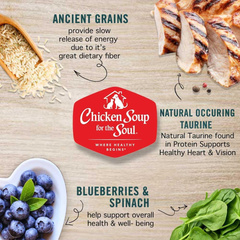 Chicken Soup For The Soul Classic Dry Adult Cat Food, Chicken & Brown Rice Recipe | Soy, Corn & Wheat Free, No Artificial Flavors or Preservatives