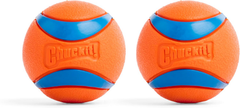 Chuckit! Ultra Ball Dog Toy - Medium Bouncy Fetch Balls For Dogs 20-60 lbs - Made from Durable Rubber - Floating Water Pet Toys 2.5-inch Diameter - Pack of 2