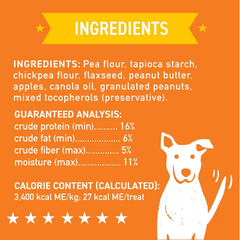 Cloud Star Wag More Bark Less Crunchy Grain Free Dog Treats, Peanut Butter & Apples