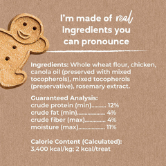 Buddy Biscuits Oven Baked Teeny Treats, Whole Grain Treats for Small or Toy Breed Dogs, Roasted Chicken
