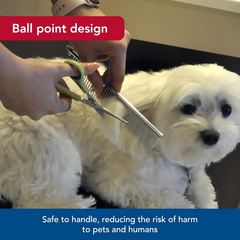 Coastal Pet Safari Dog Safety Scissors for Trimming Hair Around Eyes, Ears & Paws of All Dog Breeds