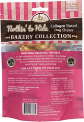 Nothin' to Hide Collagen-Based Dog Chews Medium Pretzel, Beef Flavor, Easily Digestible, Supports Skin, Coat, Joints & Muscles, for Moderate Chewers Under 15lbs