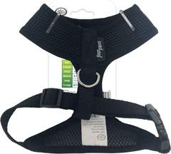 Four Paws Walk-About Comfort Control No-Pull Harness for Dogs, Adjustable Soft Padded Breathable Air Mesh Dog Vest for Walking, Black
