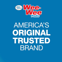 Four Paws Wee-Wee Ultimate Attractant Grass Scented Pee Pads for Dogs & Puppies, Leak-Proof Dog Housebreaking Instinctive Potty Training Floor Protection