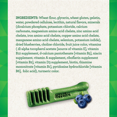Greenies Teenie Natural Dental Care Dog Treats Blueberry Flavor