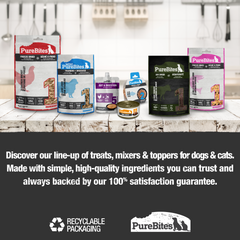 PureBites+ Freeze Dried Cat Treat | Skin & Coat | 5 Ingredients | Made in USA