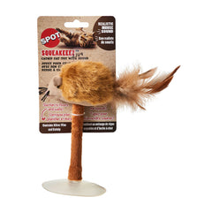 SpotĀ® Ethical Pet Squeakeez Mouse on Suction Cup