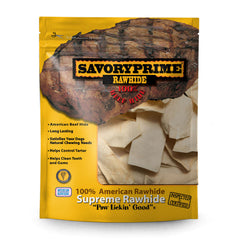 Savory PrimeĀ® Rawhide Natural Chips 1lb