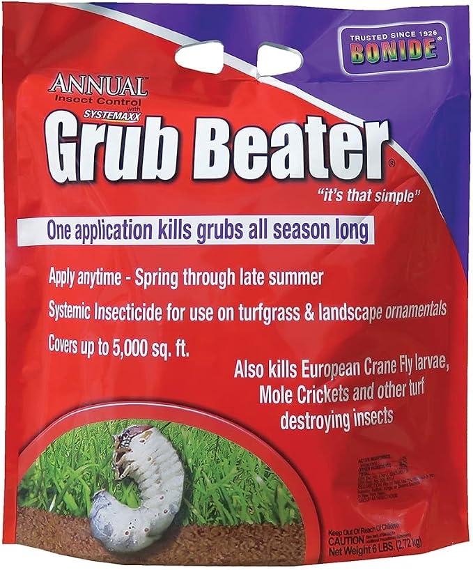 Bonide Annual Insect Control with Systemaxx, Grub Beater Granules, 6 lbs