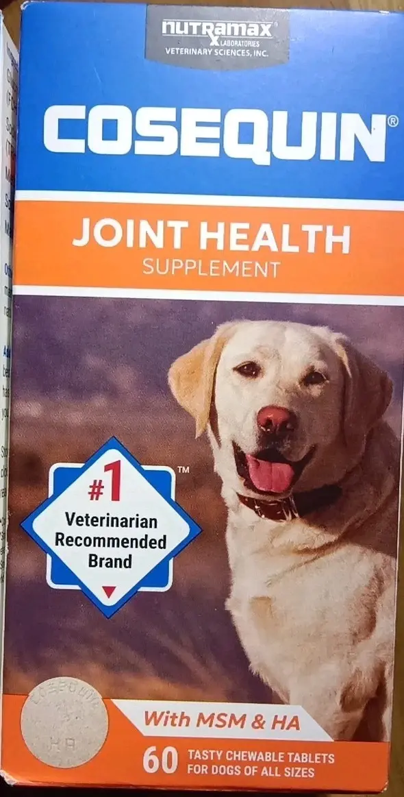 Nutramax Cosequin Maximum Strength Joint Health Supplement for Dogs, 60 Chewable Tablets