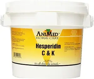 AniMed Vitamin C and K with Hesperidin Supplement for Horses, 5-Pound