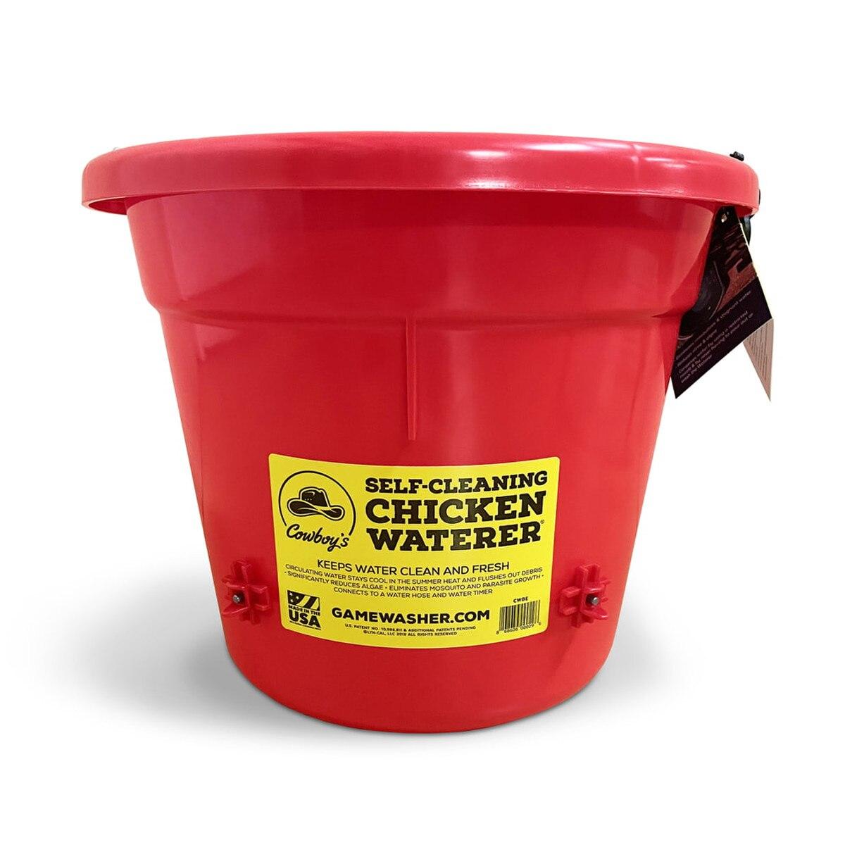 Cowboys SELF- Cleaning Chicken Waterer, 5-GAL