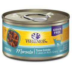 Wellness Complete Health Natural Grain Free Wet Canned Cat Food, Cubed Tuna Entree, 3-Ounce Can (Pack of 24)