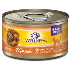 Wellness Complete Health Natural Grain Free Wet Canned Cat Food, Cubed Chicken Entree, 3-Ounce Can (Pack of 24)