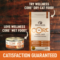 Wellness CORE Grain Free Canned Cat Food, Chicken, Turkey & Chicken Liver Pate, 5.5 Ounces (Pack of 24)