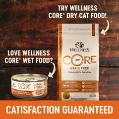 Wellness CORE Grain Free Canned Cat Food, Chicken & Chicken Liver Indoor Recipe, 5.5 Ounces (Pack of 24)