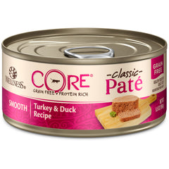 Wellness CORE Grain Free Canned Cat Food, Turkey & Duck Pate, 5.5 Ounces (Pack of 24)