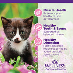 Wellness Complete Health Kitten Canned Wet Cat Food, Chicken Pate, 3 Ounces (Pack of 24)