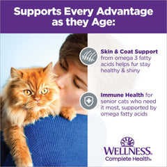 Wellness Complete Health Age Advantage Senior Wet Cat Food, Chicken Pate, 7+ Years Old, 3 Ounce Can (Pack of 24)