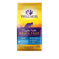 Wellness Complete Health Natural Grain Free Deboned Chicken & Chicken Meal Dry Cat Food, 5.5 Pound Bag