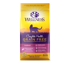 Wellness Complete Health Natural Grain Free Salmon & Herring Indoor Dry Cat Food, 5.5 Pound Bag