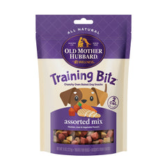 Old Mother Hubbard by Wellness Training Bitz Assorted Mix Natural Oven-Baked Biscuits Dog Treats, 8 Ounce Bag