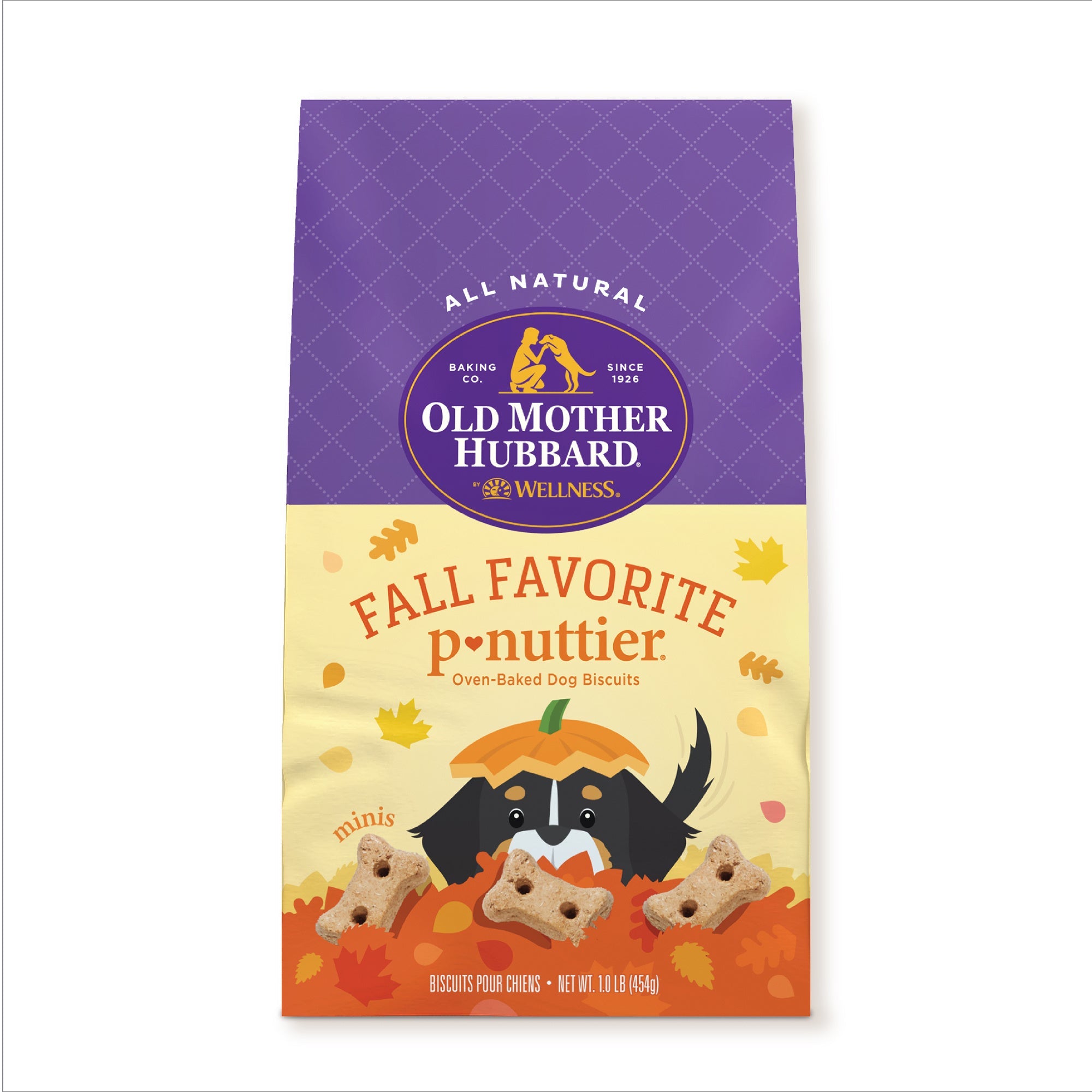 Old Mother Hubbard by Wellness Fall Favorite P-Nutter Oven-Baked Biscuits Dog Treats, 16 Ounce Bag