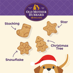 Old Mother Hubbard by Wellness Winter Fun P-Nuttier Natural Oven-Baked Biscuits Dog Treats, 16 Ounce Bag