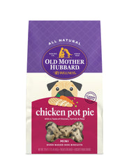 Old Mother Hubbard by Wellness Classic Chicken Pot Pie Natural Mini Oven-Baked Biscuits Dog Treats, 20 Ounce Bag