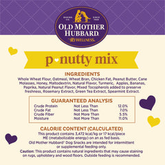 Old Mother Hubbard by Wellness P-Nutty Assorted Mix Natural Small Oven-Baked Biscuits Dog Treats, 20 Pound Box