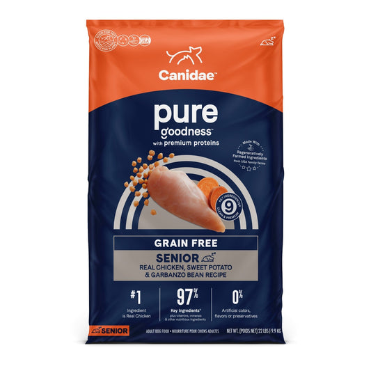 Canidae Pure Limited Ingredient Premium Adult Dry Dog Food, Real Salmon & Sweet Potato Recipe, 12 lbs, Grain Free