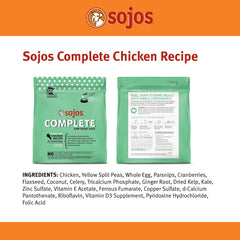 Sojos Complete Chicken Recipe Adult Freeze-Dried Grain-Free Raw Dog Food, 7 Pound Bag