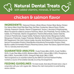 Wellness WHIMZEES Natural Grain Free Cat Dental Treats, Chicken & Salmon Flavor, 2 Ounce