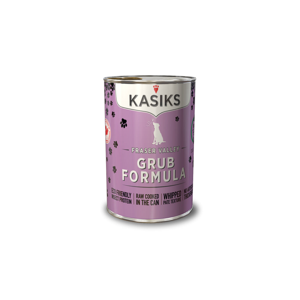 Kasiks Fraser Valley Grub Formula DOG Food 12.2oz, 12 cans