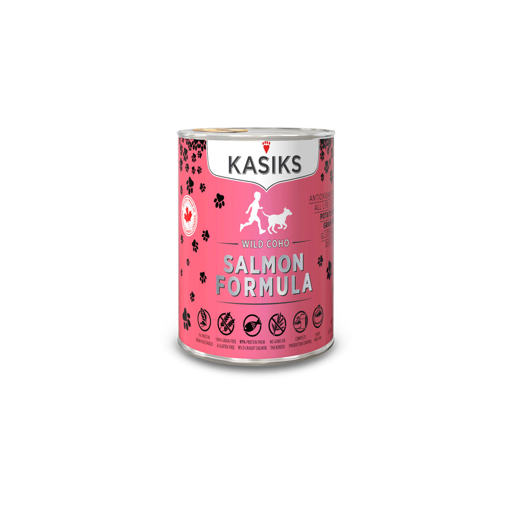 Kasiks Wild Coho Salmon Formula DOG Food 12.2oz, 12 cans