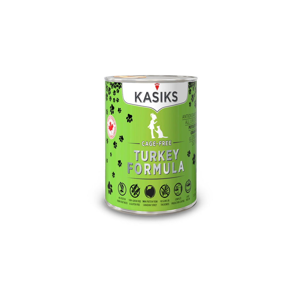 Kasiks Cage-Free Turkey Formula CAT Food 12.2oz, 12 cans