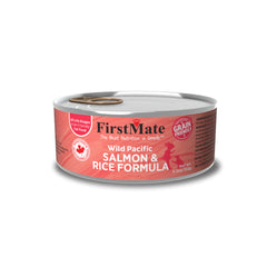 FirstMate Wild Salmon with Rice Cat Food 5.5oz, 24 cans