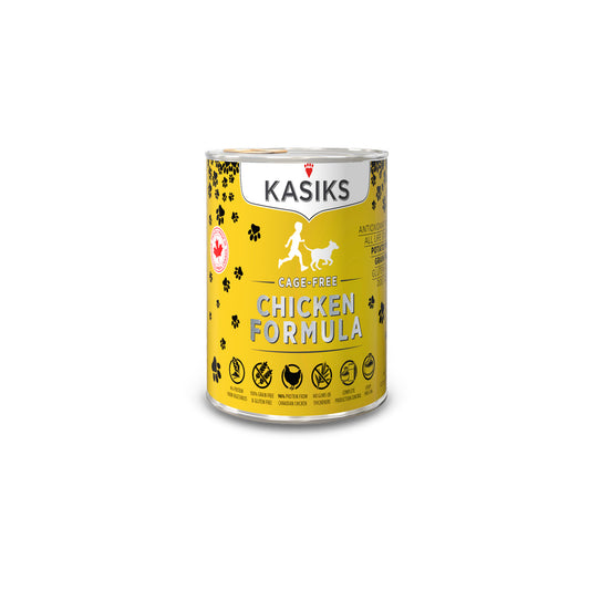 Kasiks Cage-Free Chicken DOG Food 12.2oz, 12 cans