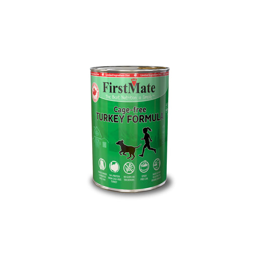 FirstMate Limited Ingredient Can Cage-Free Turkey Dog 12.2oz, 12 cans