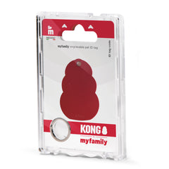 KONG Red Aluminum Tag ID tag