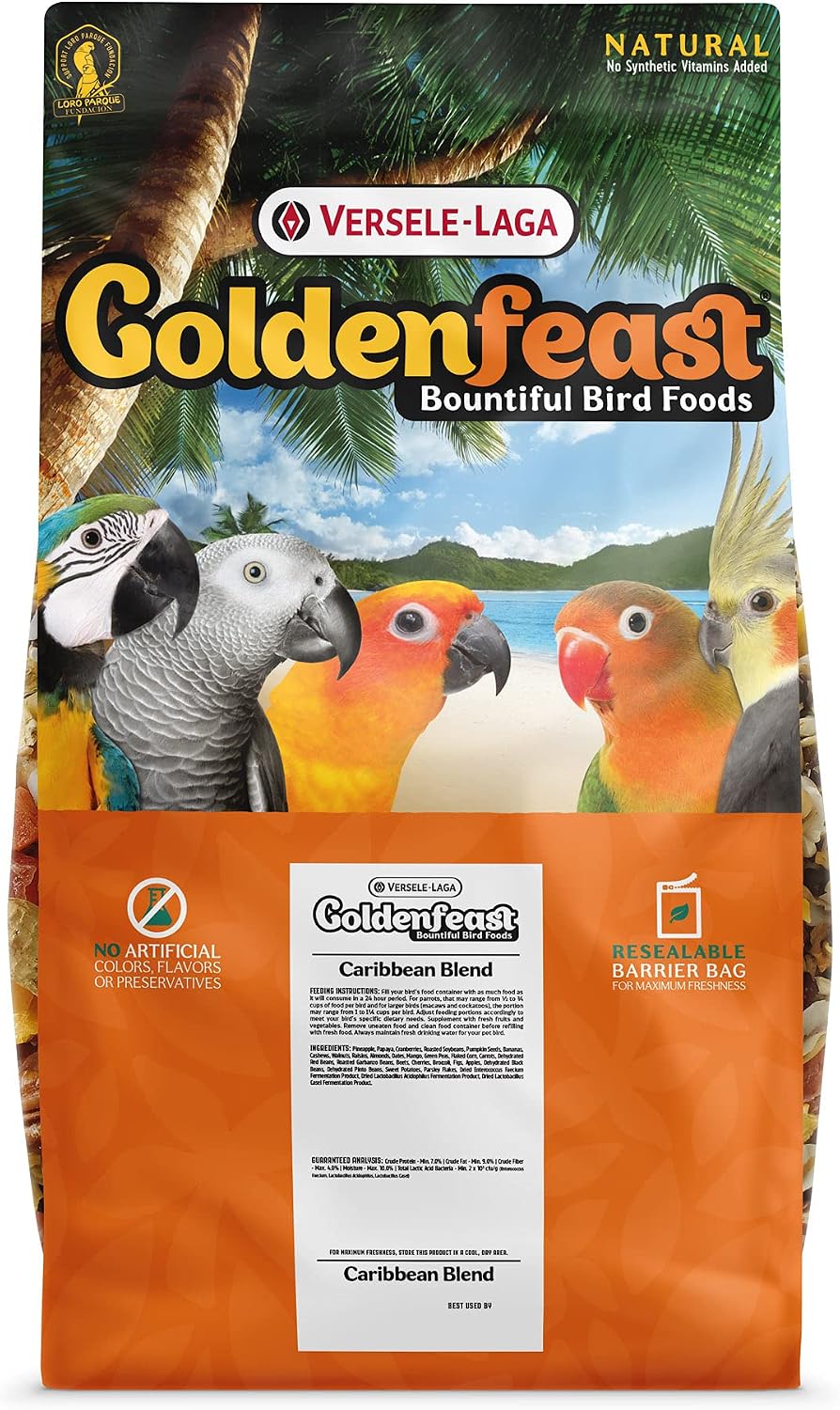 Goldenfeast VL Caribbean Blend Bird Food – 17.5 lb